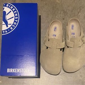 Boston Suede Leather Faded Khaki - Size 38 (US 7) Regular fit